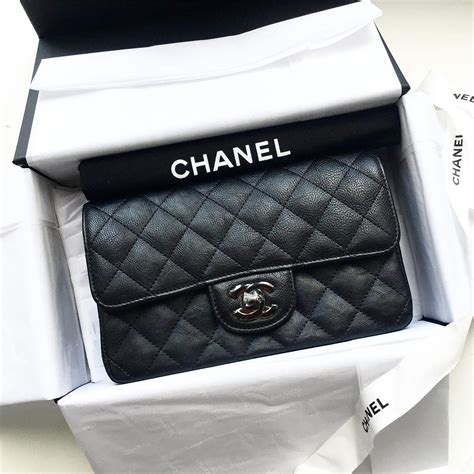 Chanel Mini Rectangular Flap Bag SO Black 